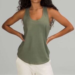 Pristine Rare excellent condition Lululemon Love Tank Green Twill